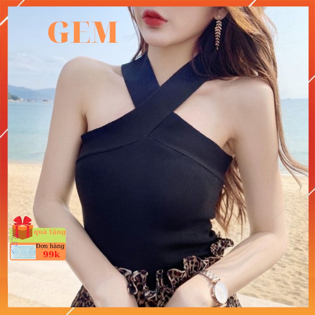 Áo croptop kiểu hàn quốc chéo dây , croptop nữ sexy