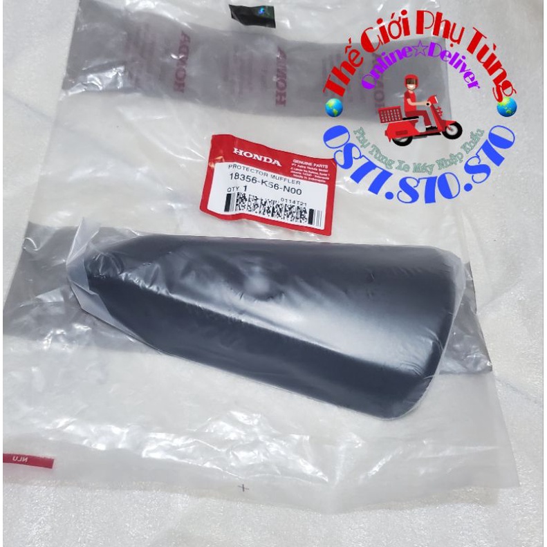 Ốp pô - Vỉ pô - Sonic 150 zin Honda nhập khẩu Indonesia - 18356-K56-N00-ID