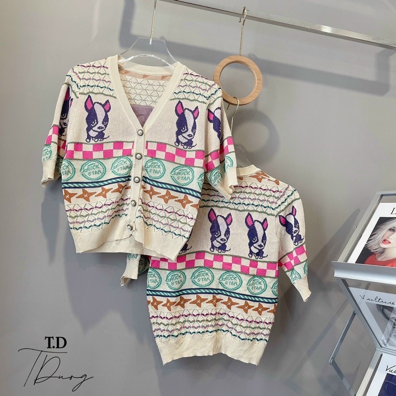 BÁN SỈ ÁO LEN THÊU CHÓ