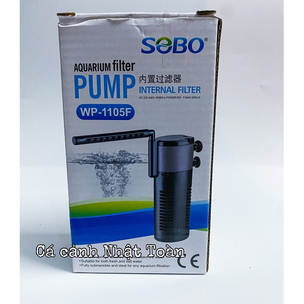 BƠM LỌC MƯA HỒ CÁ SOBO WP 1105F 5W 200L/H