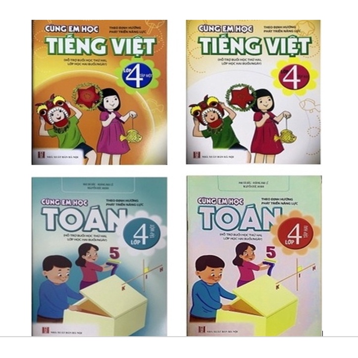 Sách - Combo Cùng Em Học (Toán + Tiếng Việt) Lớp 4 (Theo Định Hướng Phát Triển Năng Lực)