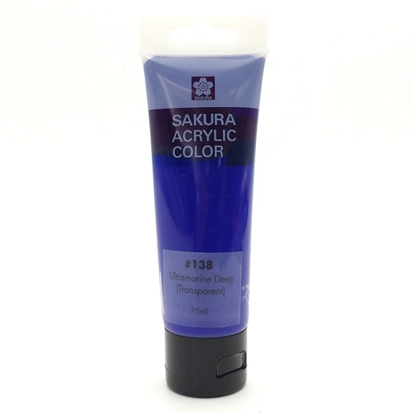 Màu Vẽ Acrylic Sakura 75ml - Màu Ultramarine Deep