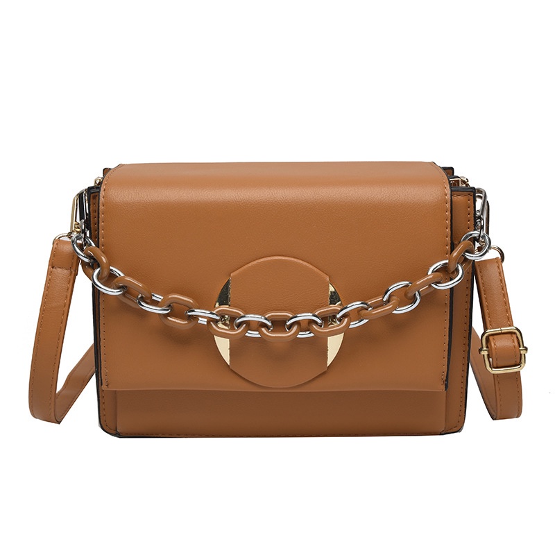 Túi Đeo Vai Hình Vuông Cỡ Nhỏ Phối Dây Đeo Sợi Xích Thời Trang Cho Nữ