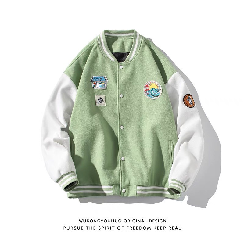 [FREE SHIP] ÁO KHOÁC NỈ BOMBER CHẤT LIỆU CAO CẤP NÚT BẤM XOÁY TRÒN FORM RỘNG CỰC HOT