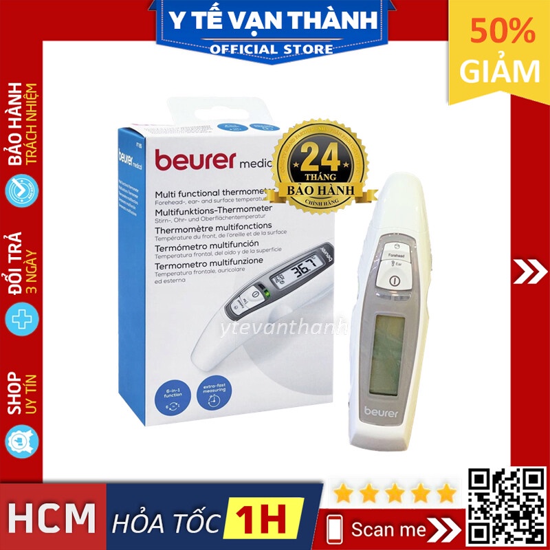 ✅ [BH 24 THÁNG] Nhiệt Kế Hồng Ngoại Beurer FT65 (FT 65) | Đo trán, tai không tiếp xúc (Made In Germany) -VT0923