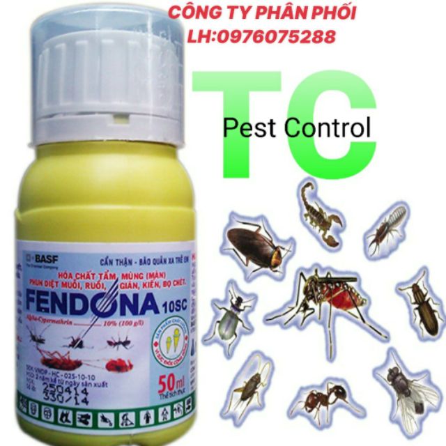 Thuốc diệt ruồi muỗi kiến gián Fendona 10SC 50ml không mùi xuất xứ Đức