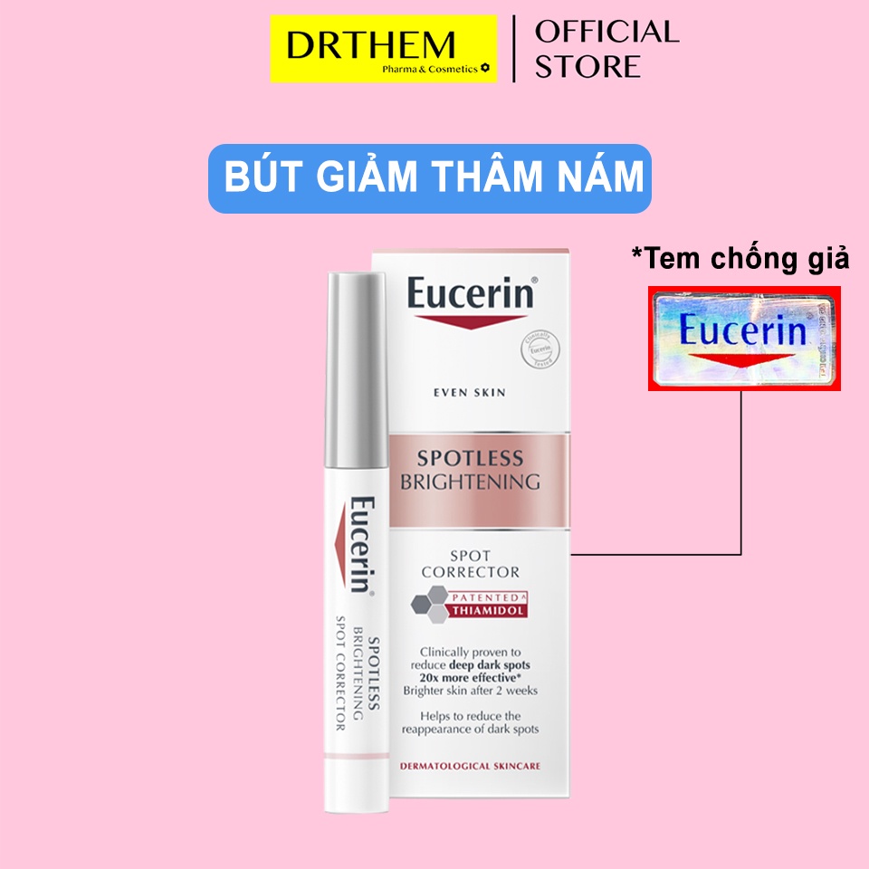 Giảm Thâm Nám Eucerin Spotless Brightening Spot Corrector 5ml - Serum Dạng Bút Chấm, Chàm, Đốm Nâu