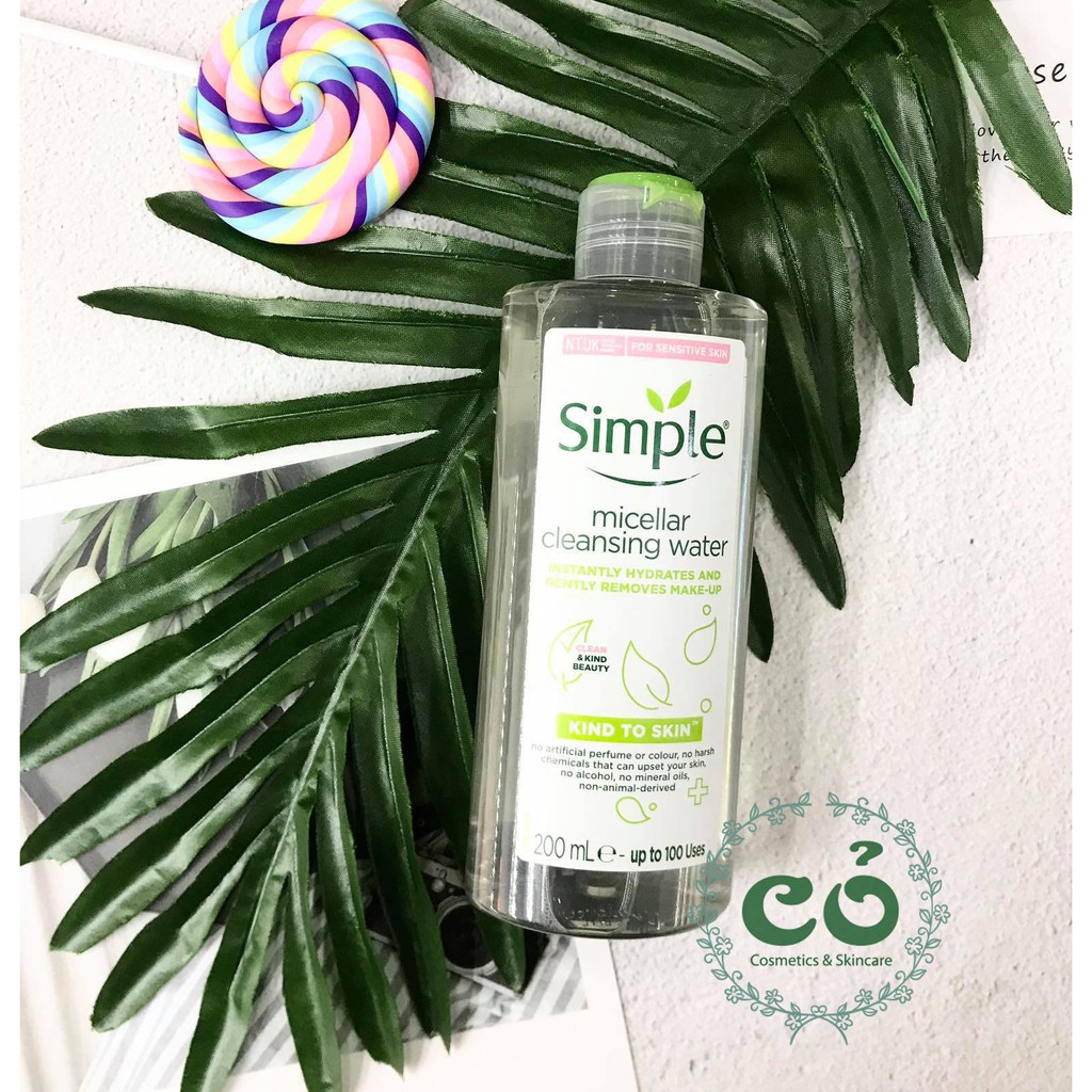 [Mã 44FMCGSALE giảm 8% đơn 500K] Nước tẩy trang Simple Kind to Skin Micellar Cleansing Water | BigBuy360 - bigbuy360.vn