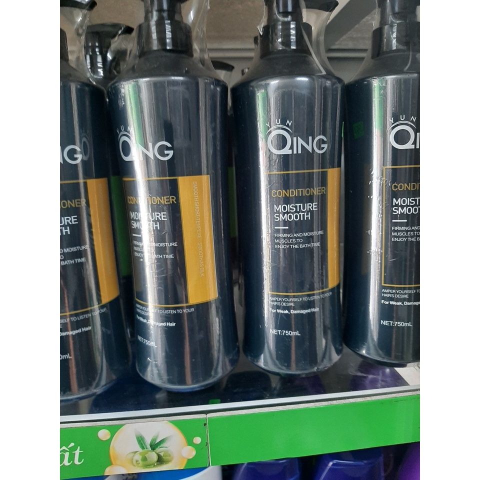 Dầu gội ,Dầu Xả Qing siêu mượt phục hồi dưỡng ẩm tóc, Dầu gội cặp kích mọc tóc chính hãng 750ml