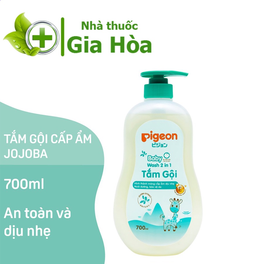 Sữa tắm gội toàn thân 2 trong 1 cho bé Pigeon (CHÍNH HÃNG) - Chai 700ml