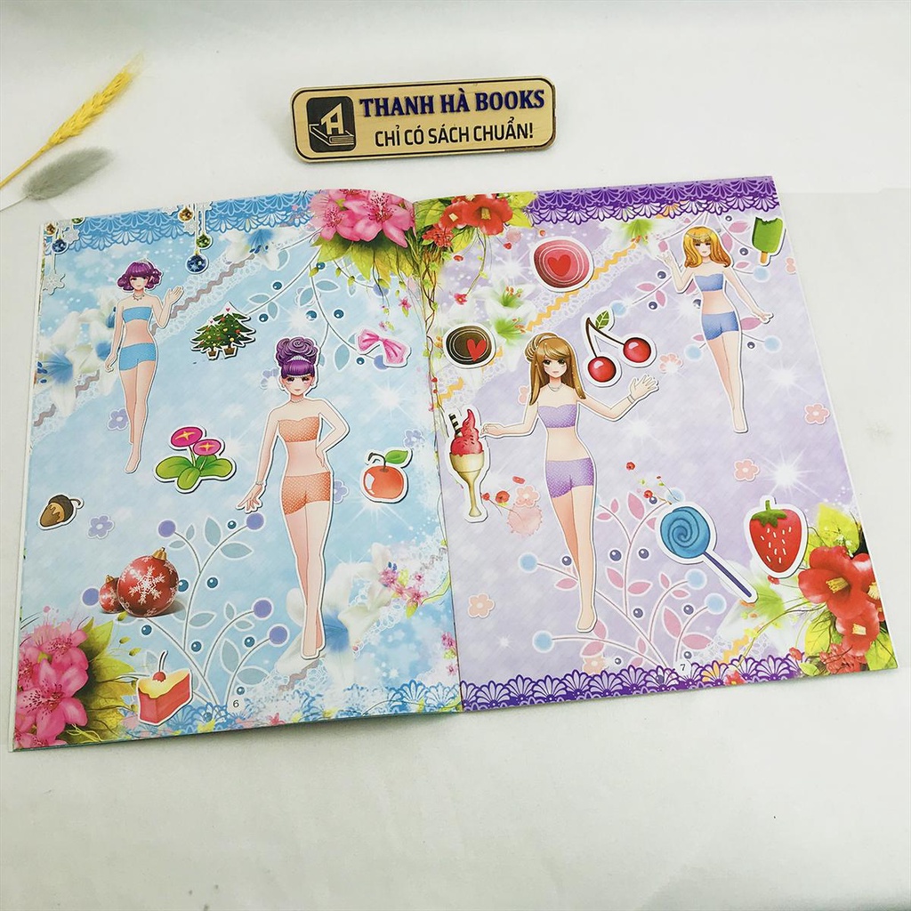 Sách - Dán hình trang phục Công chúa (Combo, lẻ tùy chọn)