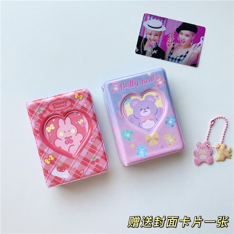 Album đựng ảnh Polaroid 3 inch hình gấu/thỏ cherry dễ thương