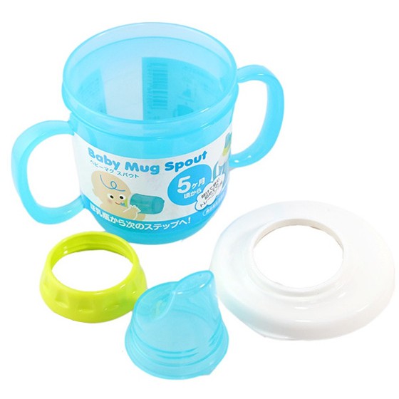 Bình tập uống nước có vòi INOMATA Nhật Bản - ca nhựa cho bé 230ml cốc có quai cầm
