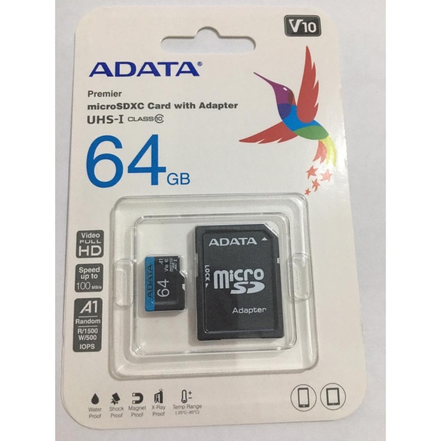 Thẻ Nhớ Adata Micro Sd 64gb Uhs-1 Class 10