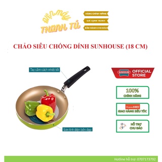 Size 18cm - chảo siêu chống dính sunhouse – hàng chính hãng