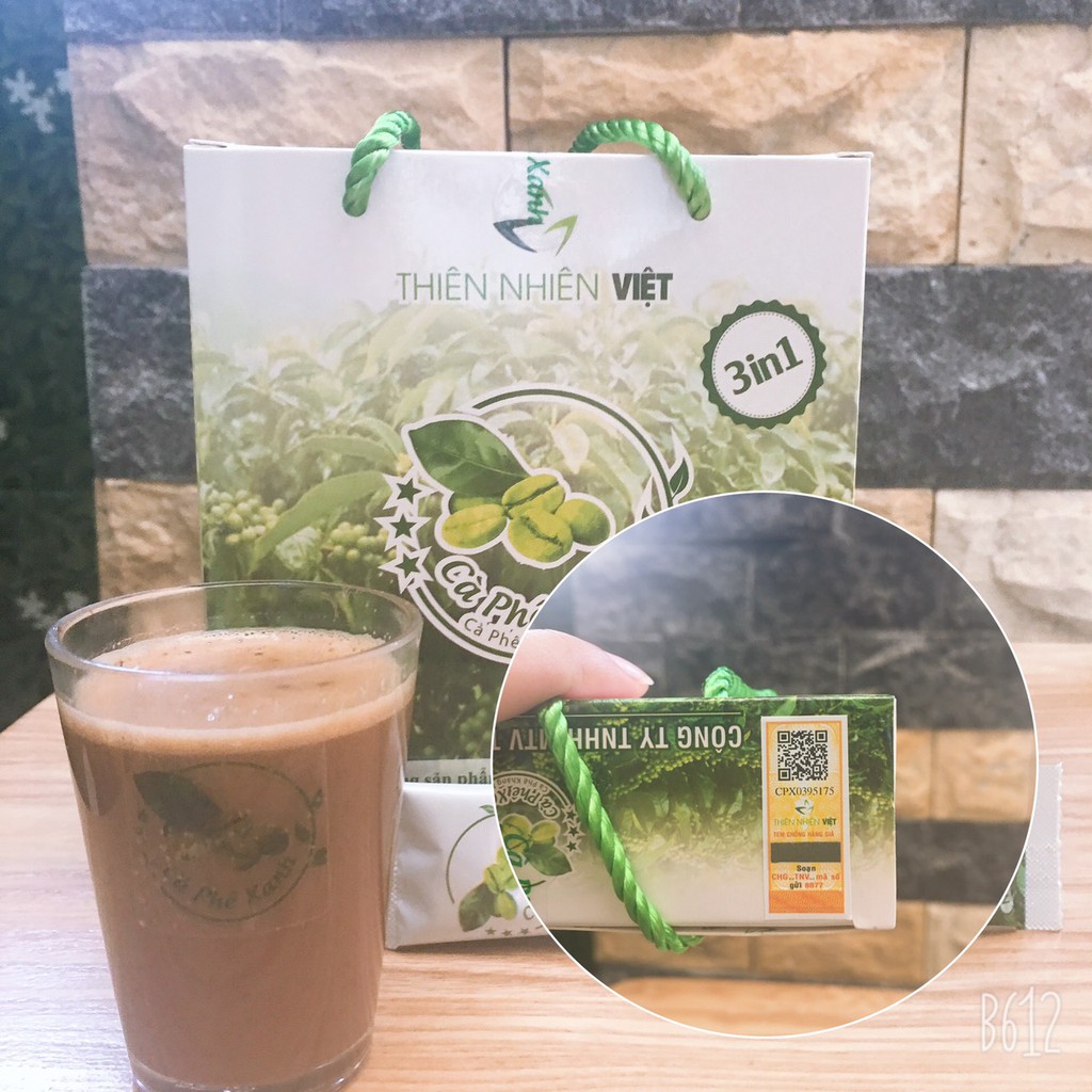 CAFE XANH KHÁNG MỠ 30 GÓI