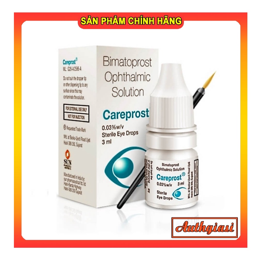 Dưỡng dài mi Careprost Ấn Độ 5ml tặng kèm cọ dưỡng dài và dày mi đẹp tự nhiên | BigBuy360 - bigbuy360.vn