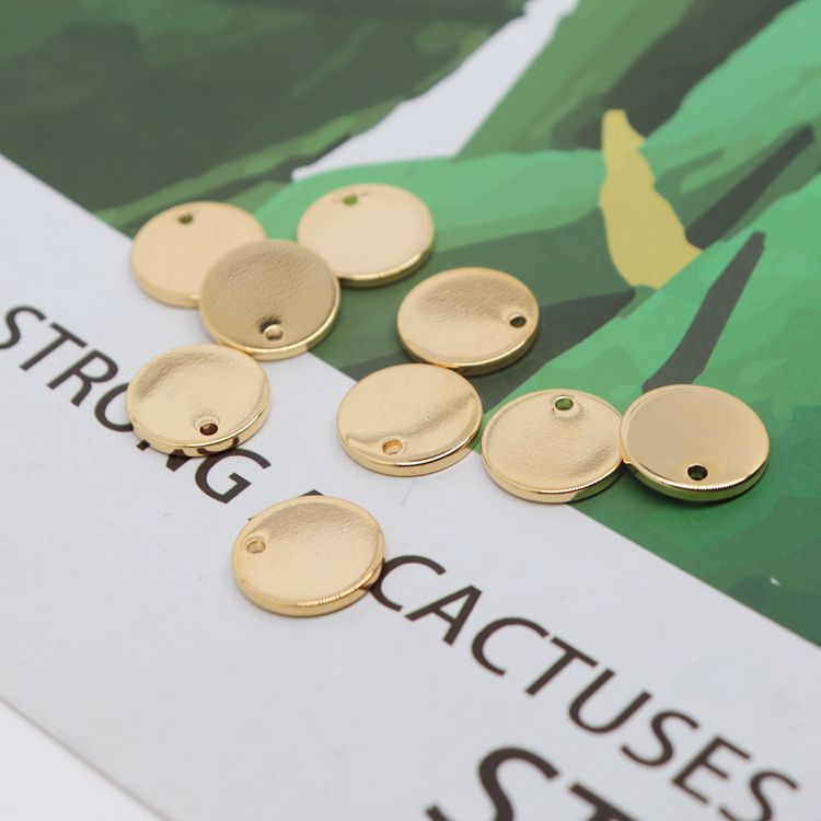 Đĩa Tròn Mạ Vàng 18k Làm Trang Sức Thủ Công