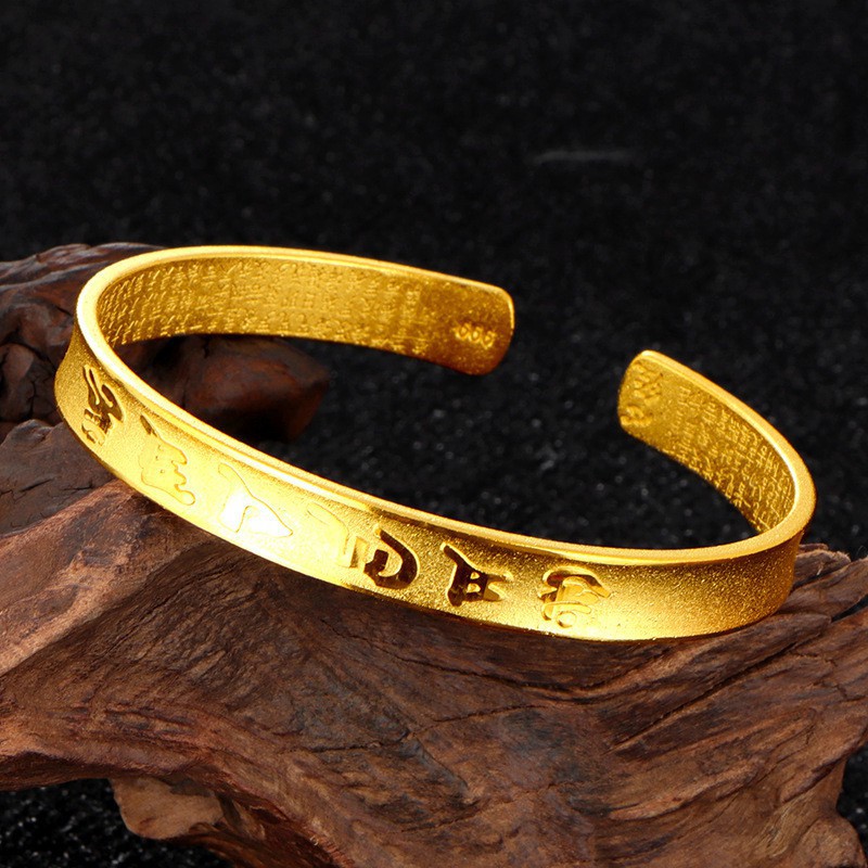 suxinjewelry/Vòng tay Phật giáo Vàng 24K cho nam và nữ