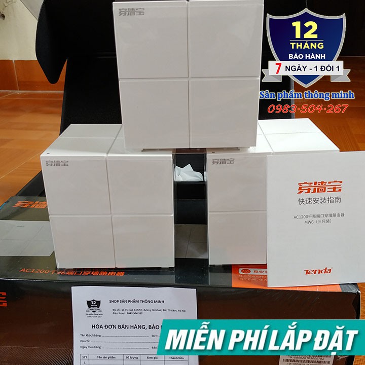Bộ Wifi Mesh không dây Tenda Nova MW6 - Ghép nối nhiều thiết bị cùng 1 tên wifi