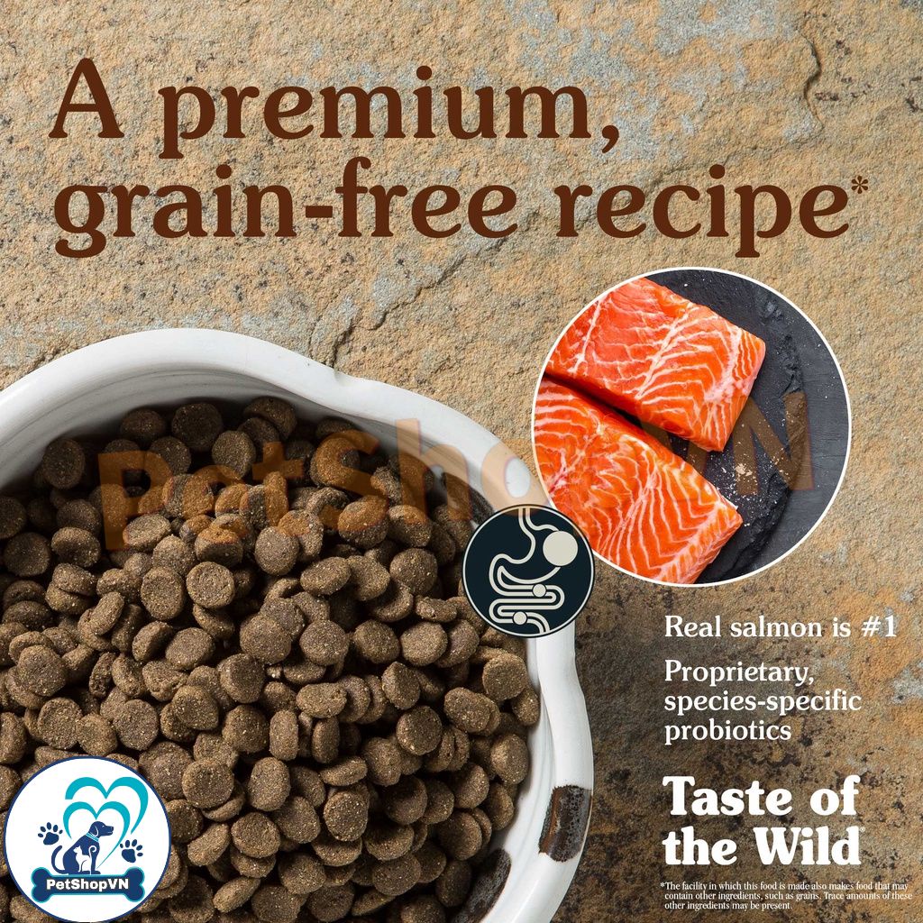 Thức Ăn Cho Chó Trưởng Thành Hạt TASTE OF THE WILD PACIFIC STREAM Vị Cá Hồi Xông Khói