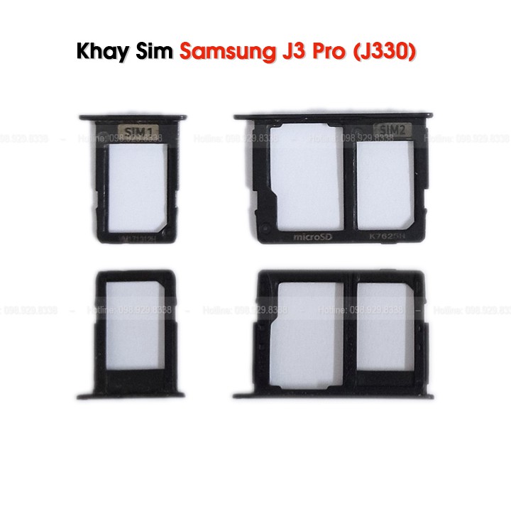 Khay Sim Samsung J3 Pro / J330 - Khay sim zin bóc máy