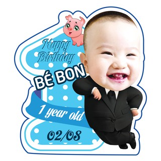 Set chibi trang trí sinh nhật cho bé trai siêu dễ thương