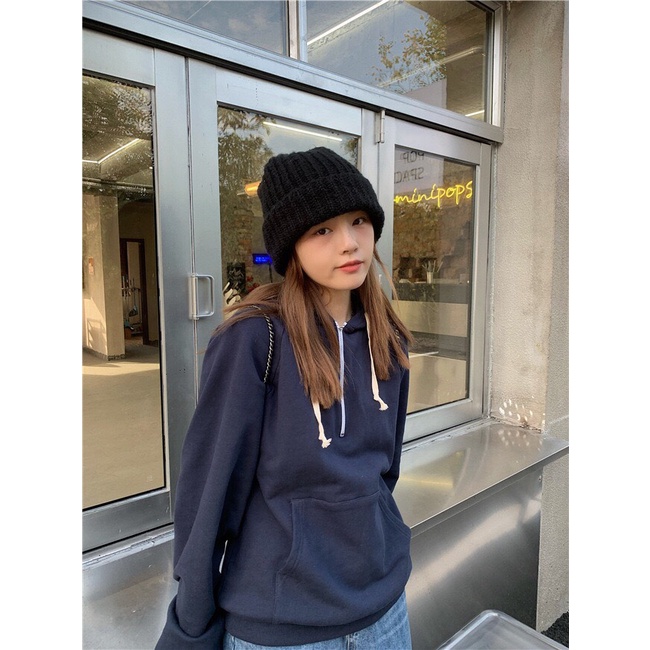 Mũ len nam nữ TUMIE nón len trơn oversize unisex phong cách ullzang ML001