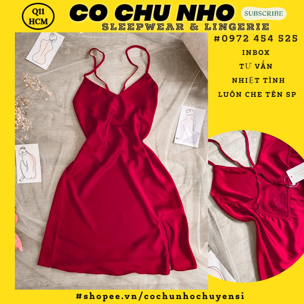 ♥️[Q11.HCM] ♥️ LL676 Váy Ngủ Sexy Ren gợi cảm - đầm ngủ lụa cao cấp - Cô Chủ Nhỏ Chuyên Sỉ