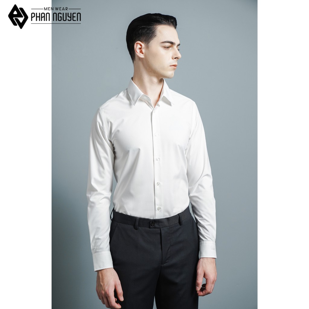 Áo sơ mi nam dài tay PHAN NGUYỄN chất liệu micro modal hạn chế nhăn nhàu, giảm nhiệt ngăn tia UV SMD.1101-1104 | BigBuy360 - bigbuy360.vn