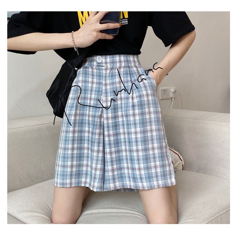 Quần sooc đũi kẻ caro nhiều màu năng động Q123 RumHana | BigBuy360 - bigbuy360.vn