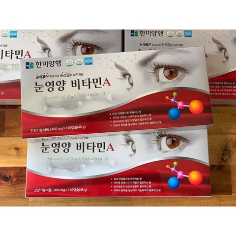 Viên uống bổ mắt HANMI Hàn Quốc 120 viên (Health Of Eye Vitamin A)