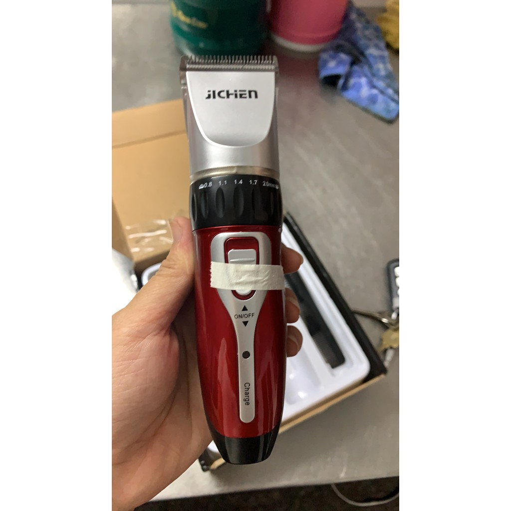 Tông đơ cắt tóc gia đình JC0817+ tặng bộ kéo cắt tỉa + 2 dụng cụ lấy ráy tai có đèn