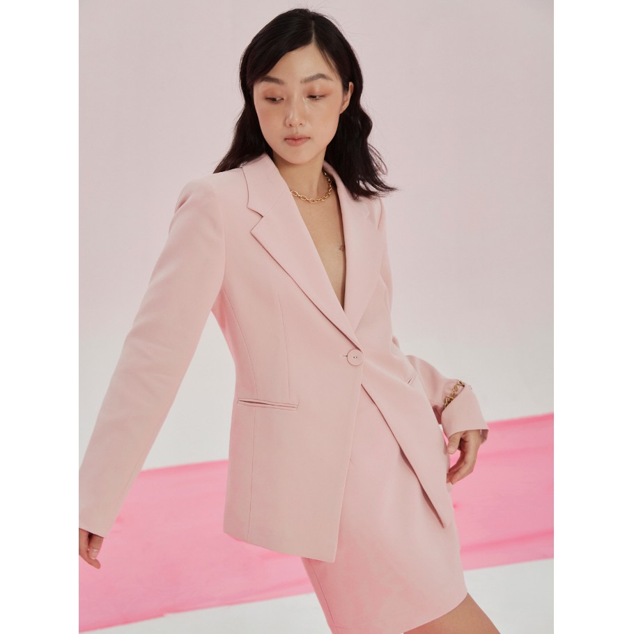 COCO SIN - Blazer Hồng Form Fit