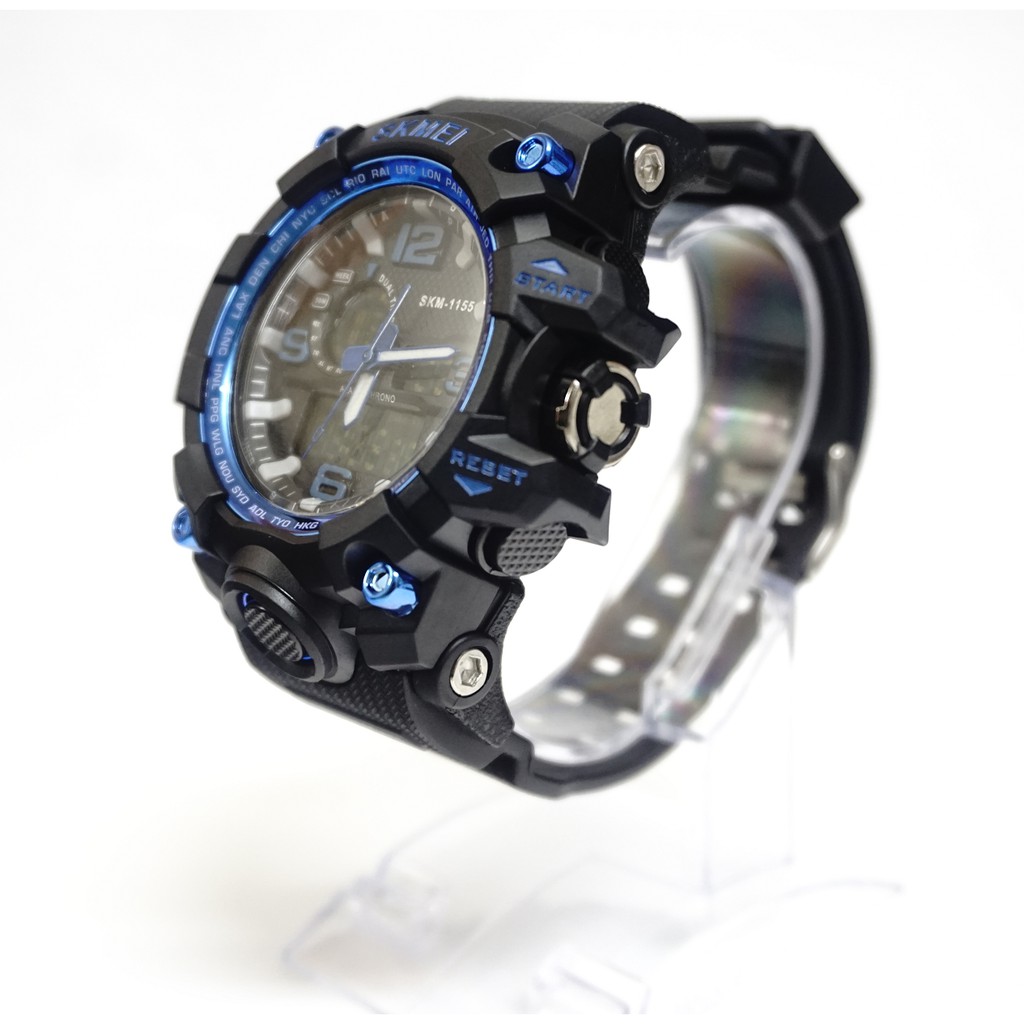 Đồng hồ nam Skmei 1155 dây cao su mặt tròn kiểu dáng thể thao | BigBuy360 - bigbuy360.vn