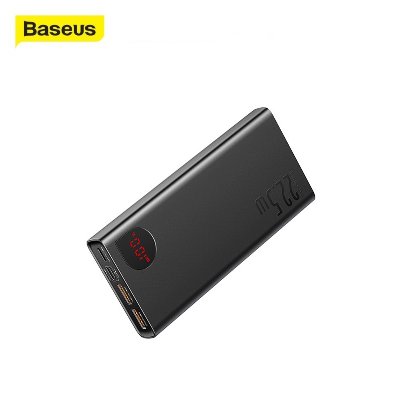 Pin dự phòng Baseus Adaman Metal sạc nhanh PD22.5W pin 10000mAh tích hợp LCD cho mọi thiết bị