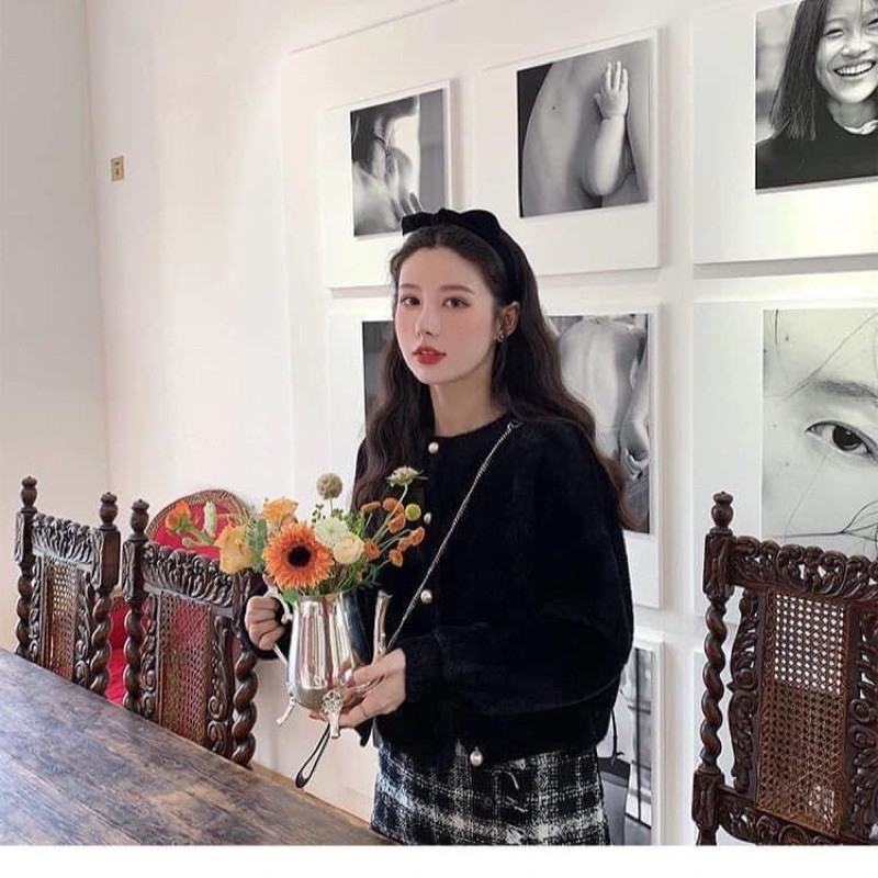 Áo cardigan len lông