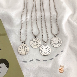 Dây chuyền mặt hình chú chó Snoopy phong cách Hàn Quốc thời trang