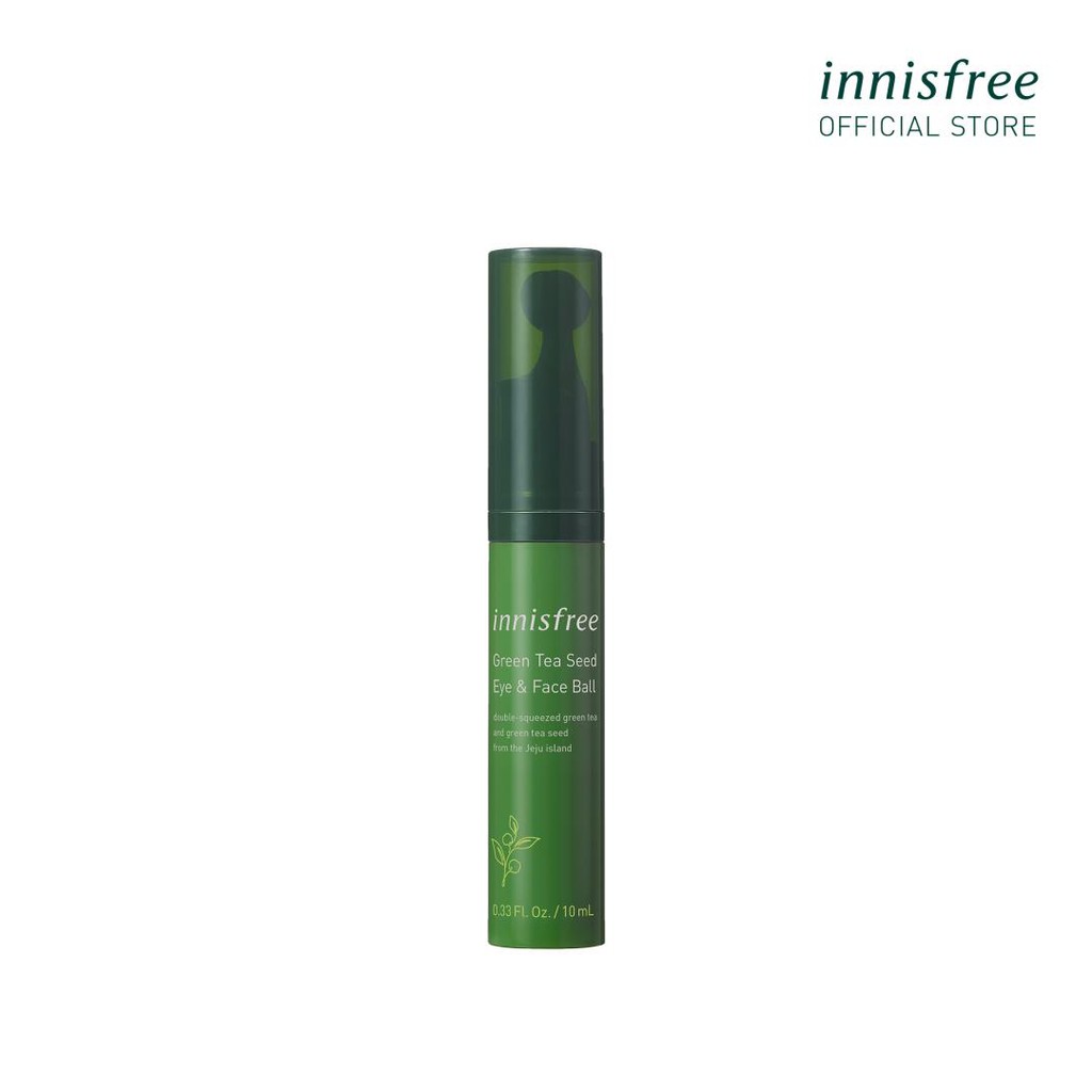 [Mã COSINN9 giảm 10% đơn 400K] Thanh lăn dưỡng ẩm dành cho da mặt và mắt innisfree Green Tea Seed Eye & Face Ball 10ml