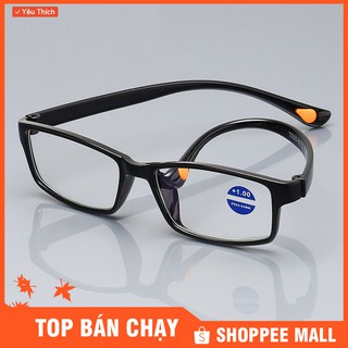 Gọng kính Nam nữ cận tặng kèm mắt lão , viễn thị sẵn độ mắt chống ánh sáng xanh cao cấp Nhật bản siêu dẻo kvn191cp2