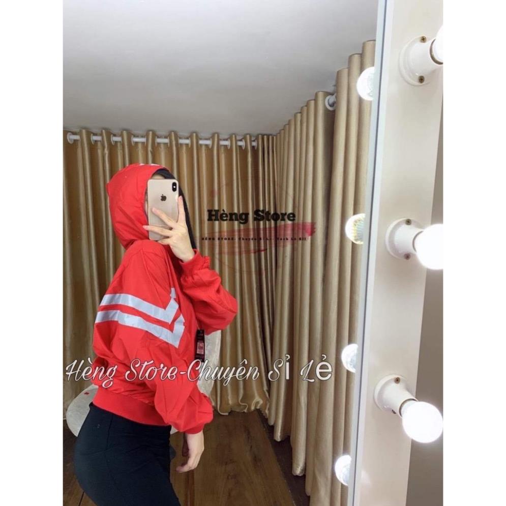 Áo khoác dù cao cấp phản quang viền nón tay cánh dơi