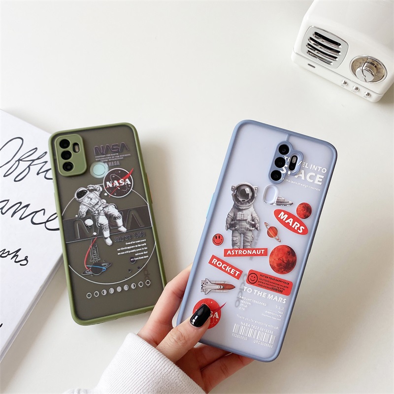 Ốp Lưng Hình Nasa Chống Sốc Cho Oppo A95 A16 Reno 6Z 5g Reno6 Reno5 Reno 4 A74 A54 A9