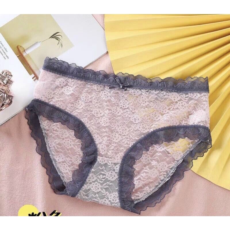 Quần lót ren cao cấp màu pastel mềm mát sexy 2232
