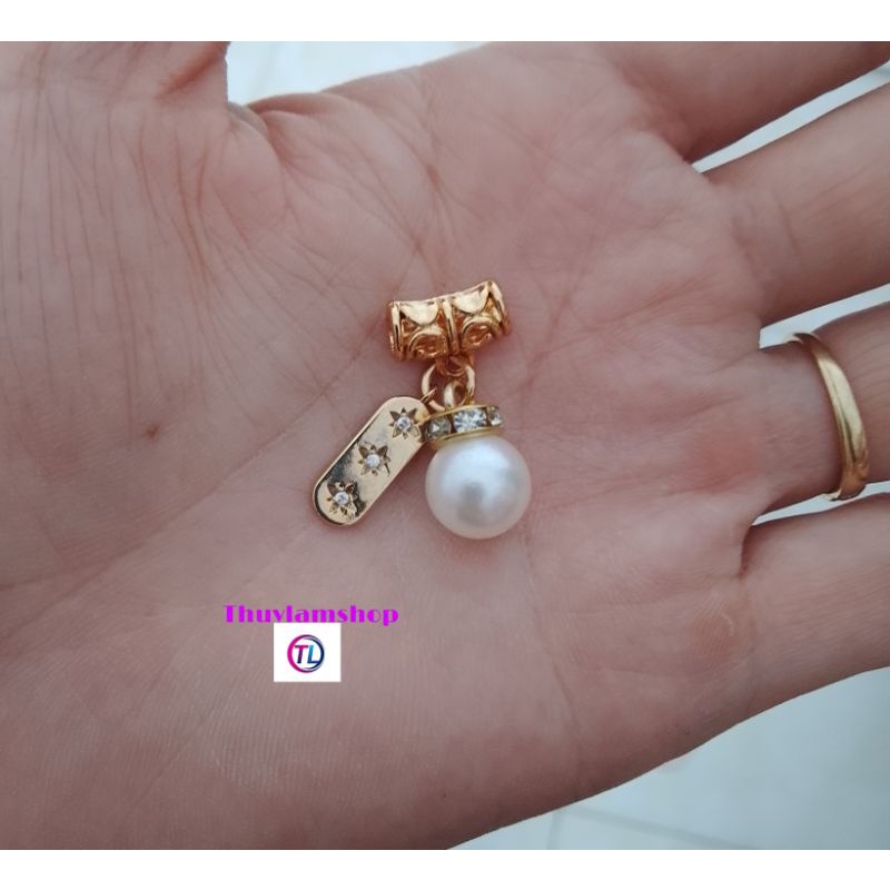 Charm ống lùa hạt châu cao cấp mic phụ kiện làm handmade xinh xinh tại ThuyLamShop