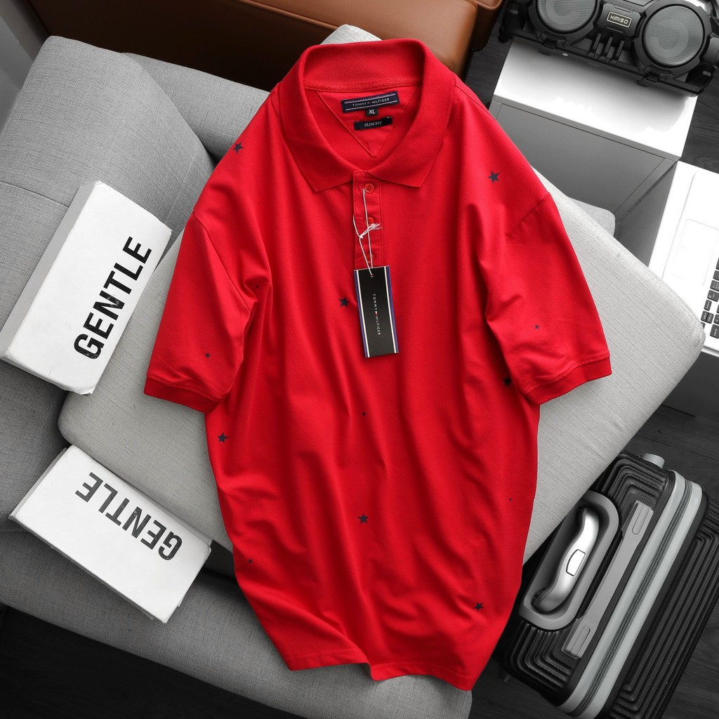 Áo Polo Nam Cổ Bẻ Vải Cotton Cao Cấp Họa Tiết Ngôi Sao, Áo Nam Có Cổ 5 Màu Basic Hàng Xuất Khẩu Form Đẹp Thoáng Mát | BigBuy360 - bigbuy360.vn