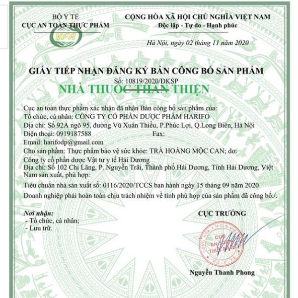 Trà Hoàng Mộc Can - Hỗ trợ tăng cường chức năng giải độc gan