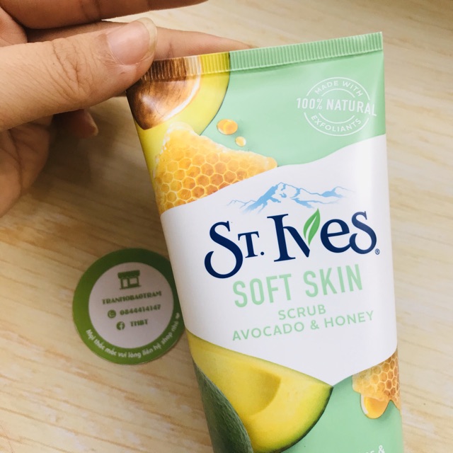 Sữa Rửa Mặt St.Ives Soft Skin Avocado & Honey Scrub 170g