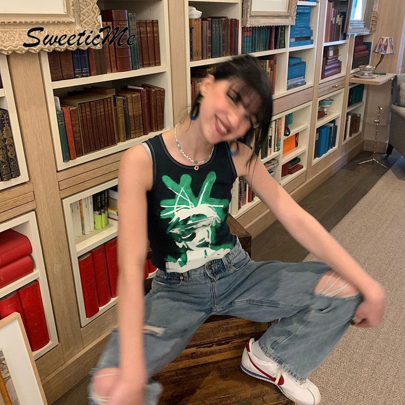 Áo Không Tay Sweeticme In Số 2021 | BigBuy360 - bigbuy360.vn