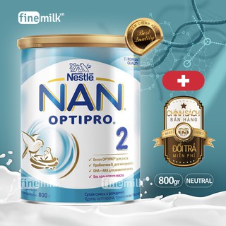 Sữa bột Nan Optipro Nga 2 800gram cho trẻ sơ sinh