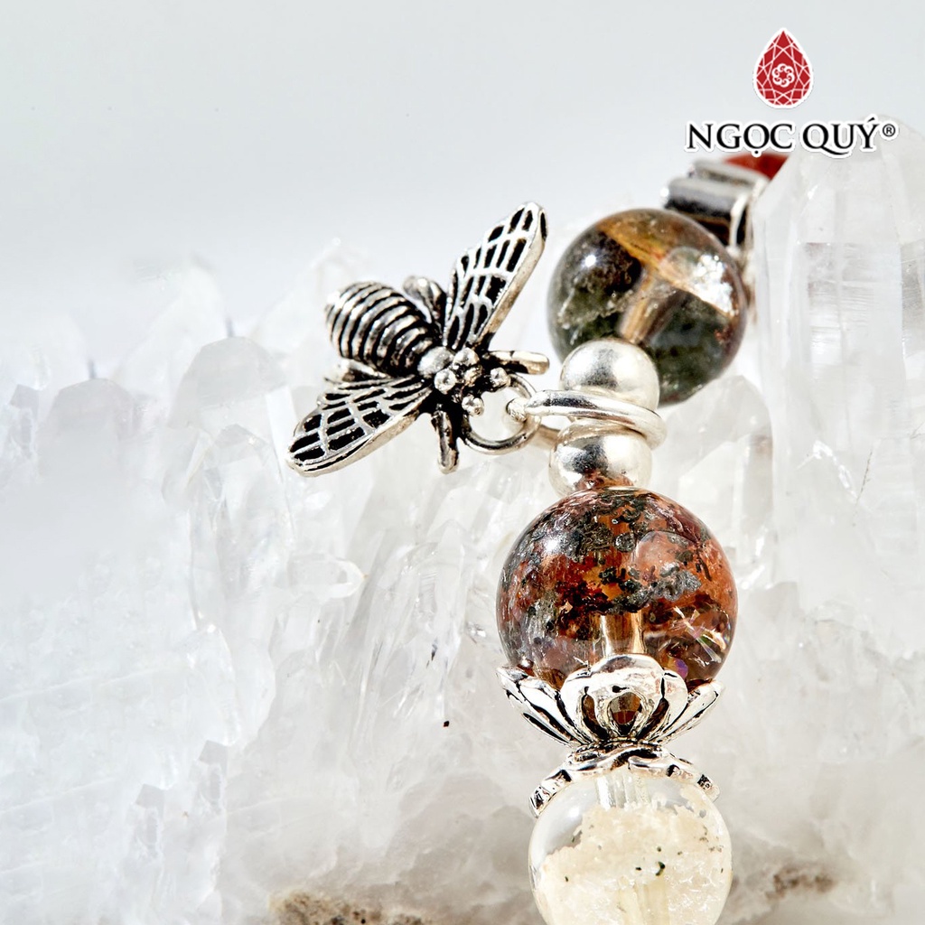 Vòng tay TA ưu linh đa sắc charm dream catcher - Ngọc Quý